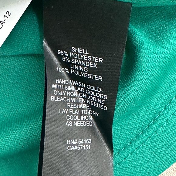 Jessica Howard Jade Green Ruffle Sheath Dress – SZ 12 NWT – Flirty and Fabulous! - Picture 8 of 10